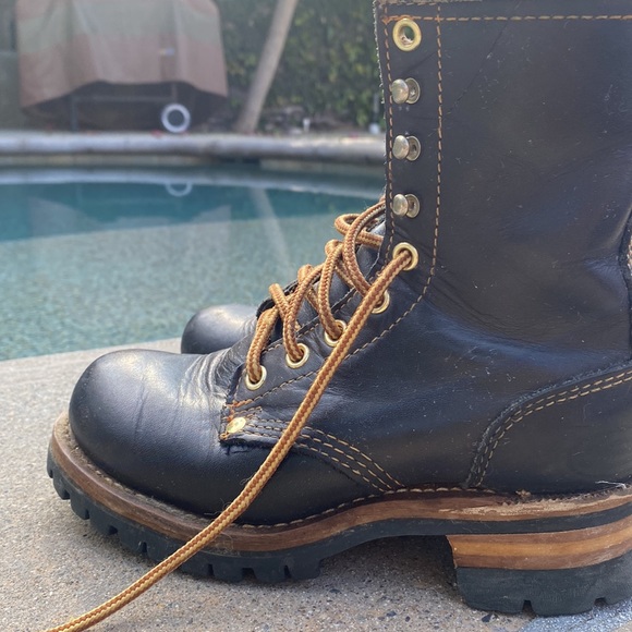 Sketchers leather vintage combat boots - Picture 5 of 10